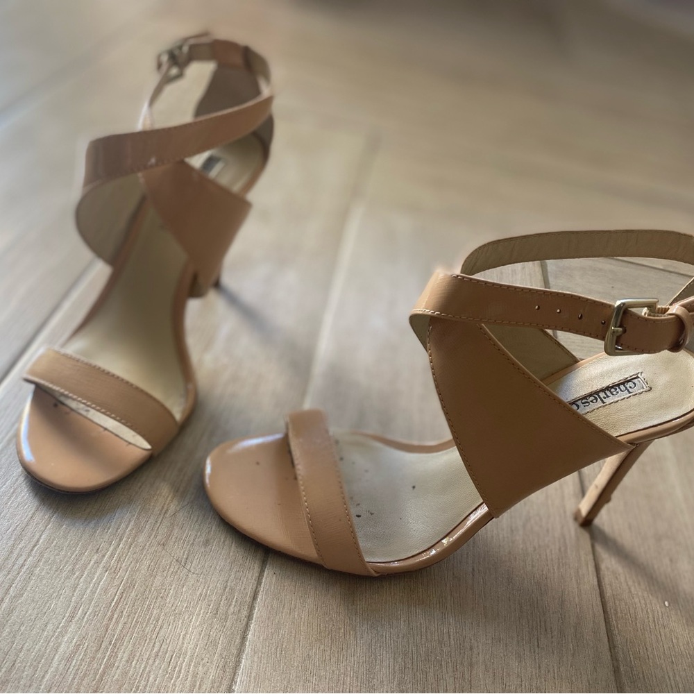 Charles David Tan Strappy Heels